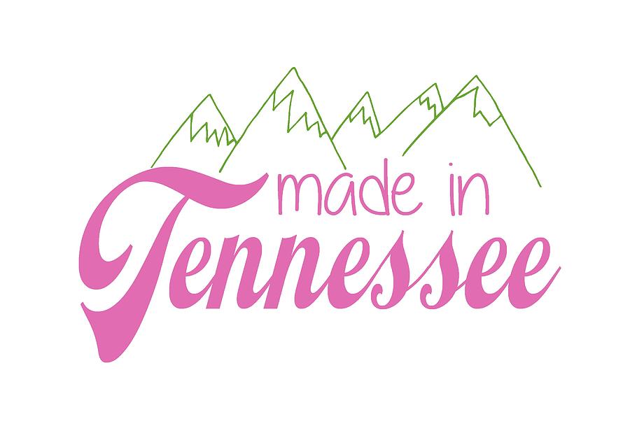 Made in Tennessee Pink Digital Art by Heather Applegate