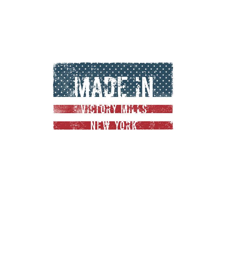 Made in Victory Mills, New York Digital Art by Tinto Designs