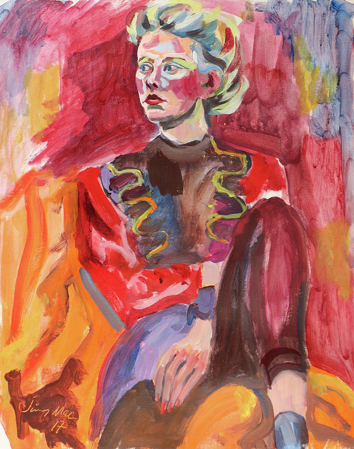 Woman Painting - Madeleine by Jimmy Mackellar