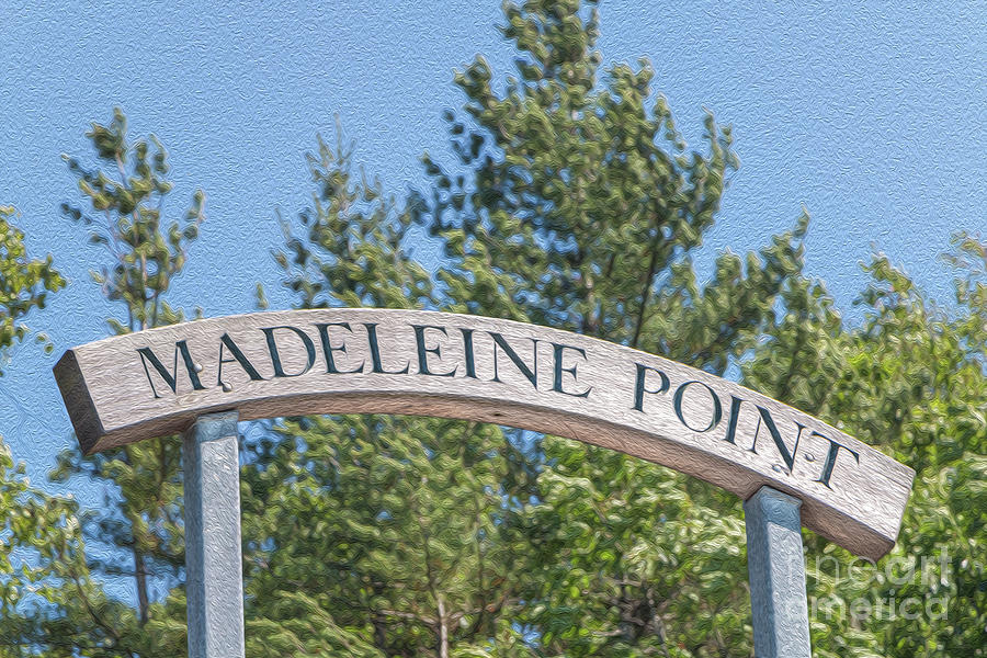 Madeleine Point sign Photograph by Elizabeth Dow