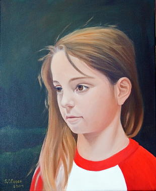Portrait Painting - Madeleine by Stephen Degan
