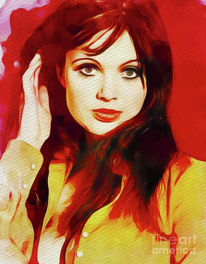 Vintage Painting - Madeline Smith, Carry On Films Cast by Esoterica Art Agency