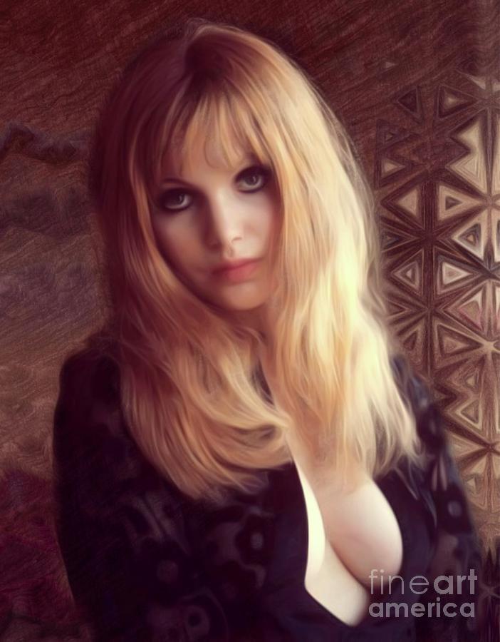 Madeline Smith, Vintage Actress Digital Art by Esoterica Art Agency