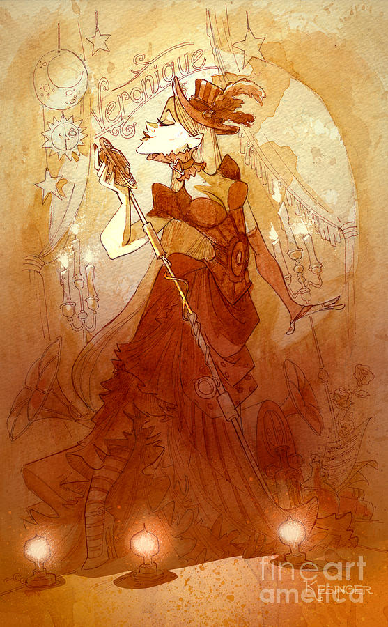 Woman Painting - MADemoiselle Veronique by Brian Kesinger