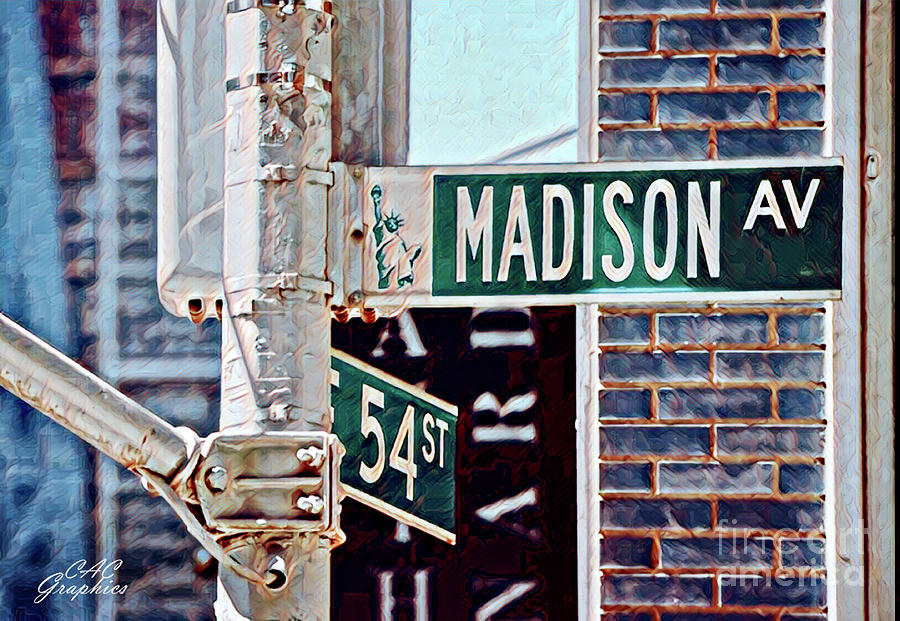 Madison Avenue Digital Art by CAC Graphics