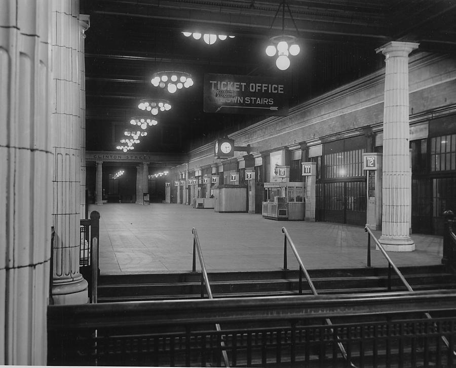 Madison Street Station Ticket Office - 1940 Photograph by Chicago and North Western Historical Society