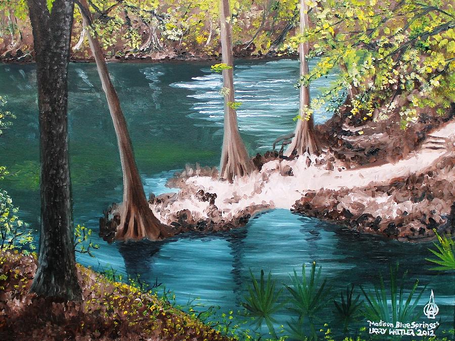 Madison Blue Springs Painting by Larry Whitler