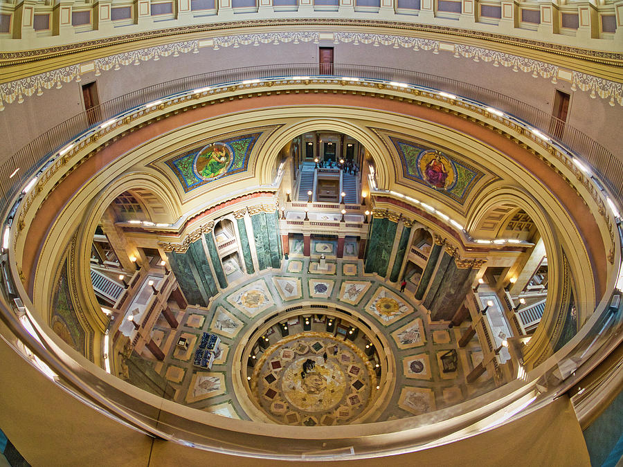 Madison Capitol Rotunda Photograph by Steven Ralser