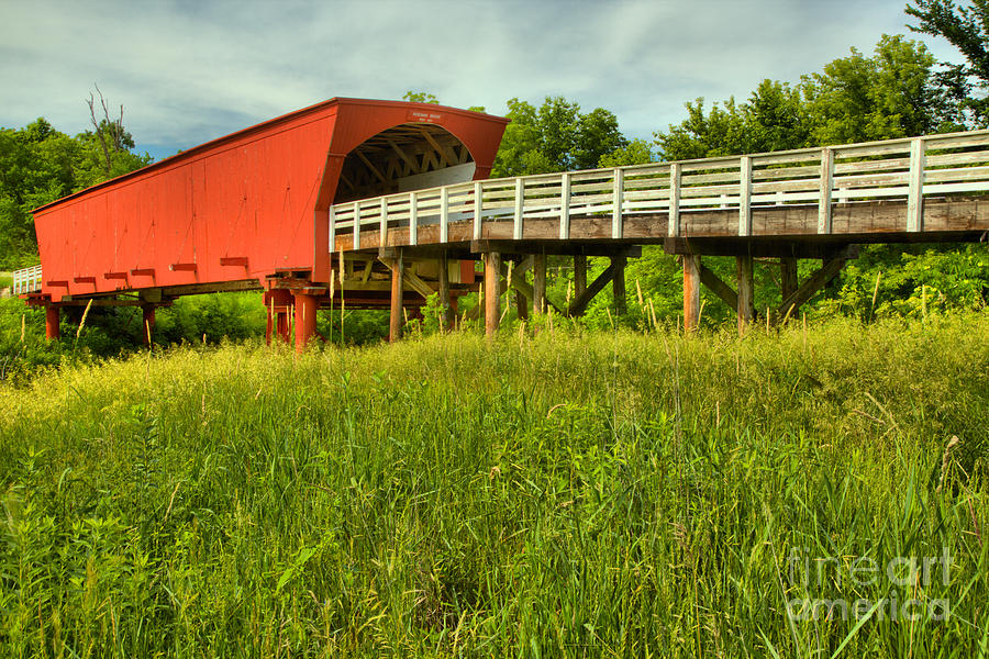 Madison County Iowa Roseman Covered Bridge Photograph by Adam Jewell