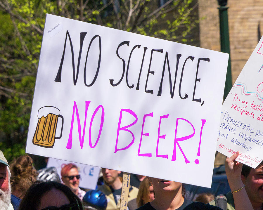 Madison Science March Sign 10 Photograph by Steven Ralser
