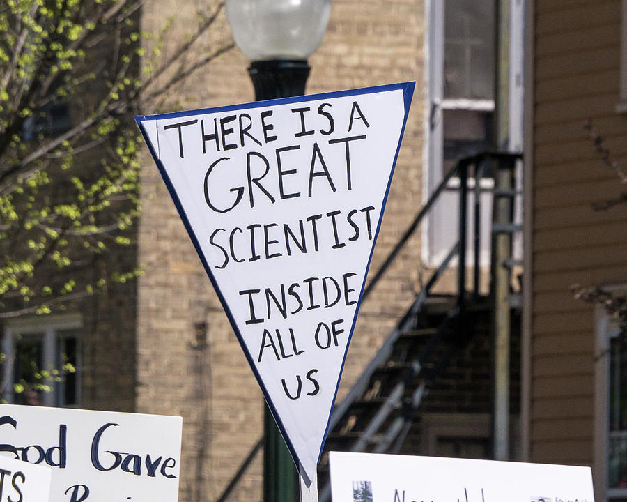 Madison Science March Sign 2 Photograph by Steven Ralser