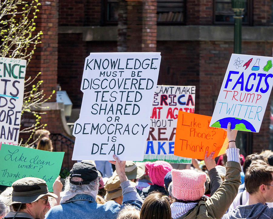 Madison Science March Sign 7 Photograph by Steven Ralser
