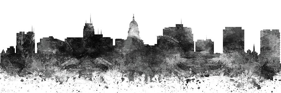 Madison Skyline Panorama Uswima-pa02 Digital Art