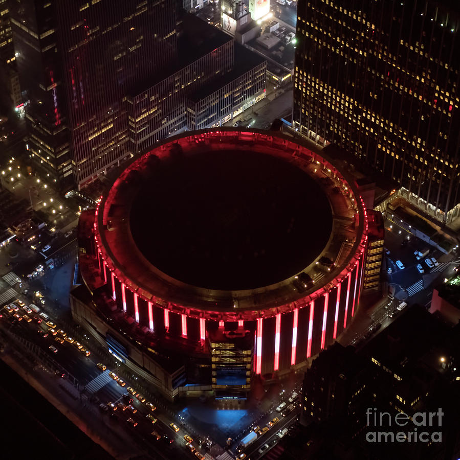 Madison Square Garden Aerial Photograph by David Oppenheimer