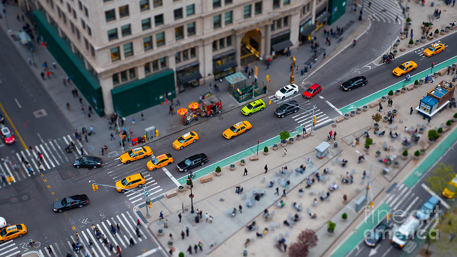 Madison Square Traffic I Photograph by Clarence Holmes