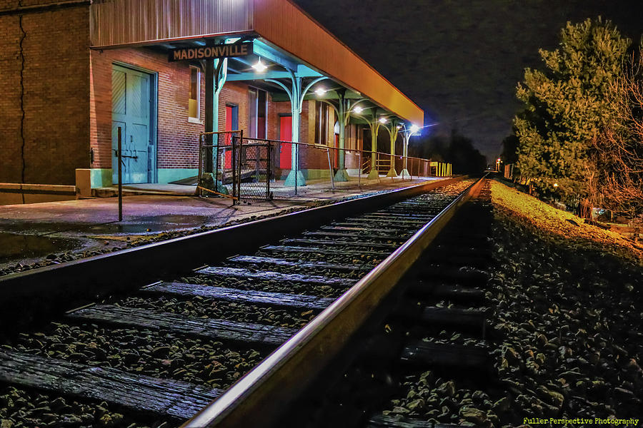 Train Photograph - Madisonville Train Depot by Chad Fuller