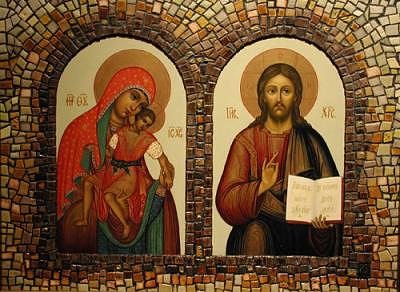 Religious Painting - Madona With Jesus Christ by Tatiana Yakovleva Religious Painting - Madona With Jesus Christ by Tatiana Yakovleva
