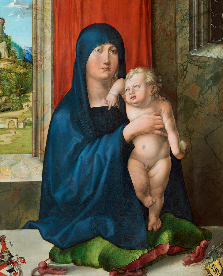 Madonna and Child, from 1496-1499 Painting by Albrecht Durer