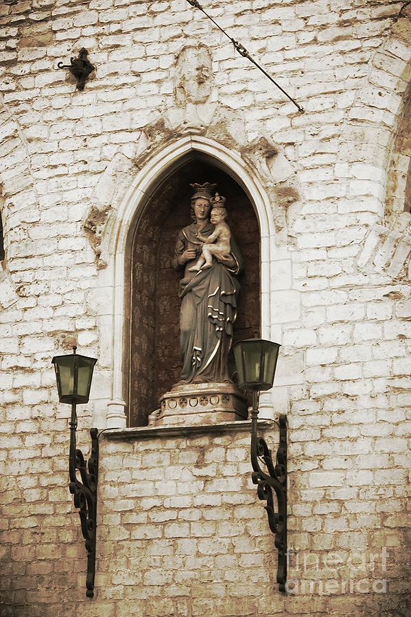 Madonna and Child Alcove Statue in  Belgium Photograph by Carol Groenen