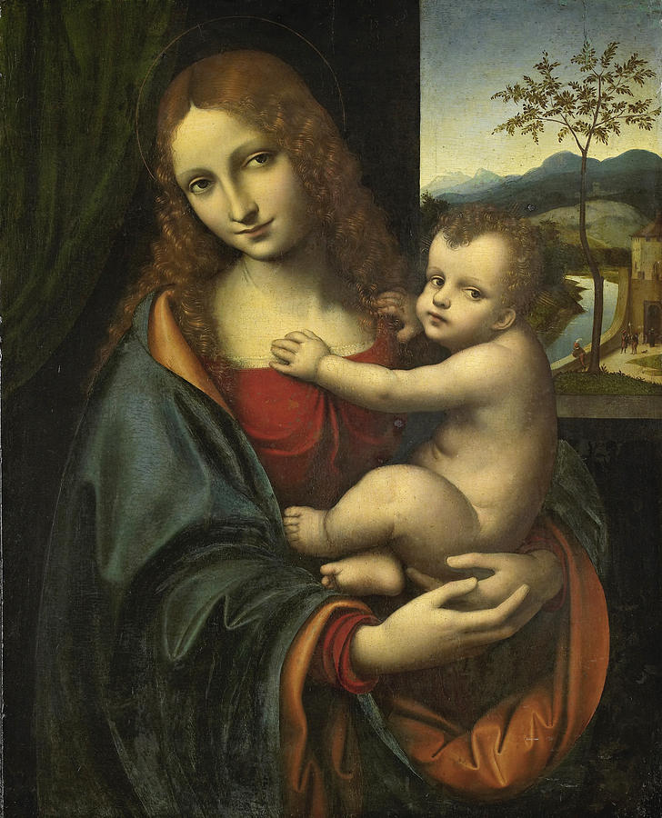 Madonna and Child Painting by Attributed to Giampietrino
