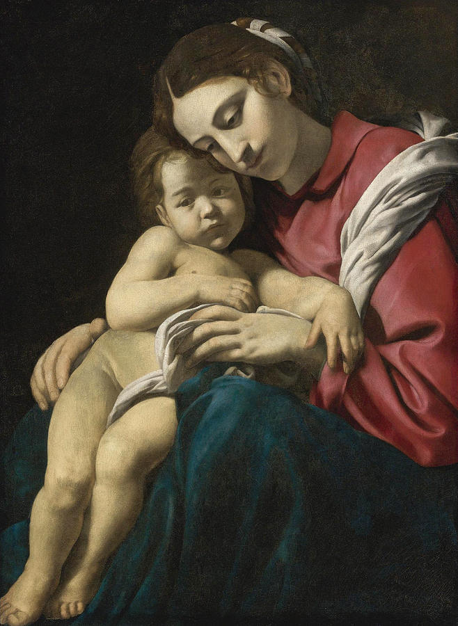 Madonna and Child Painting by Battistello Caracciolo