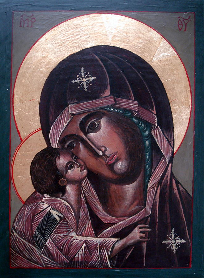 Madonna and Child Mixed Media by Buff Holtman