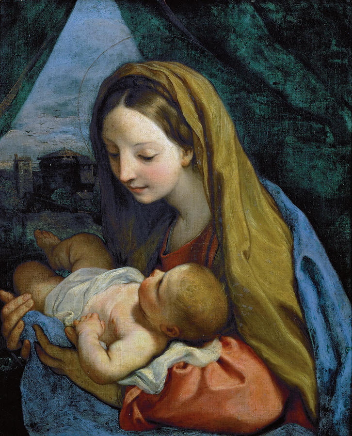 Madonna and Child Painting by Carlo Maratta
