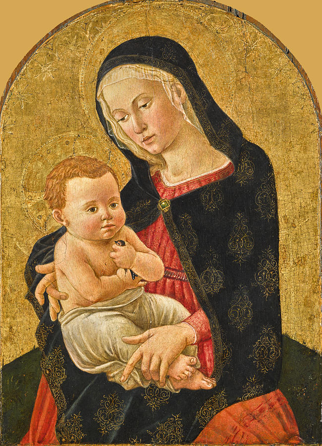 Madonna and Child Painting by Domenico di Zanobi - Fine Art America