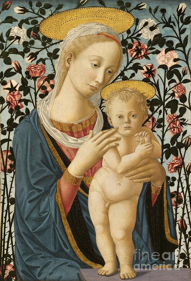 Madonna Painting - Madonna And Child by Follower Of Fra Filippo Lippi And Pesellino
