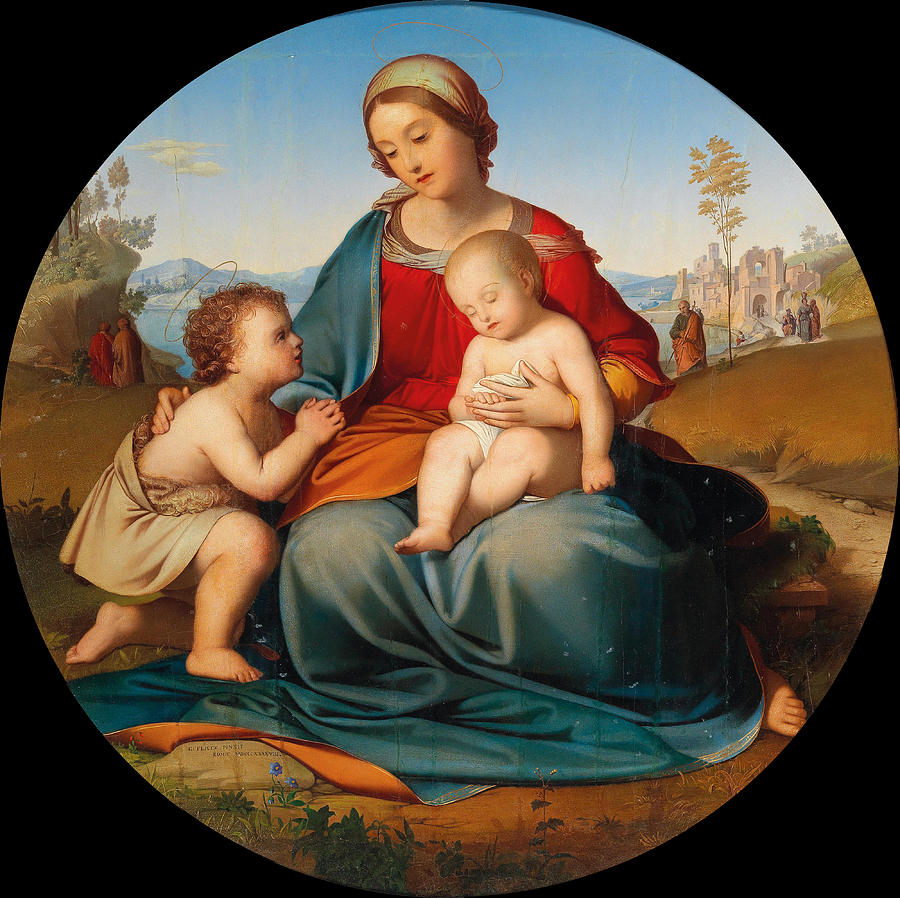 Madonna and Child Painting by Gebhard Flatz