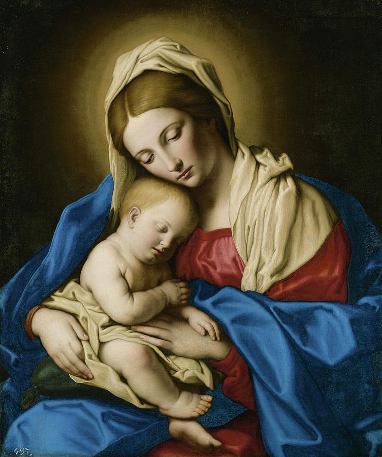 Madonna And Child Painting by Giovanni Battista