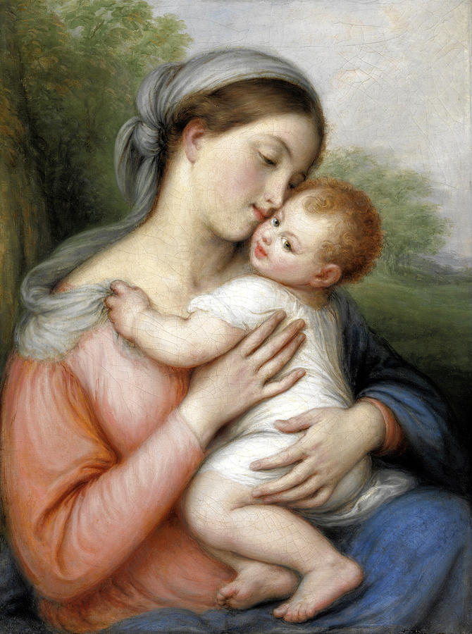 Madonna and Child Painting by Giovanni Carnovali