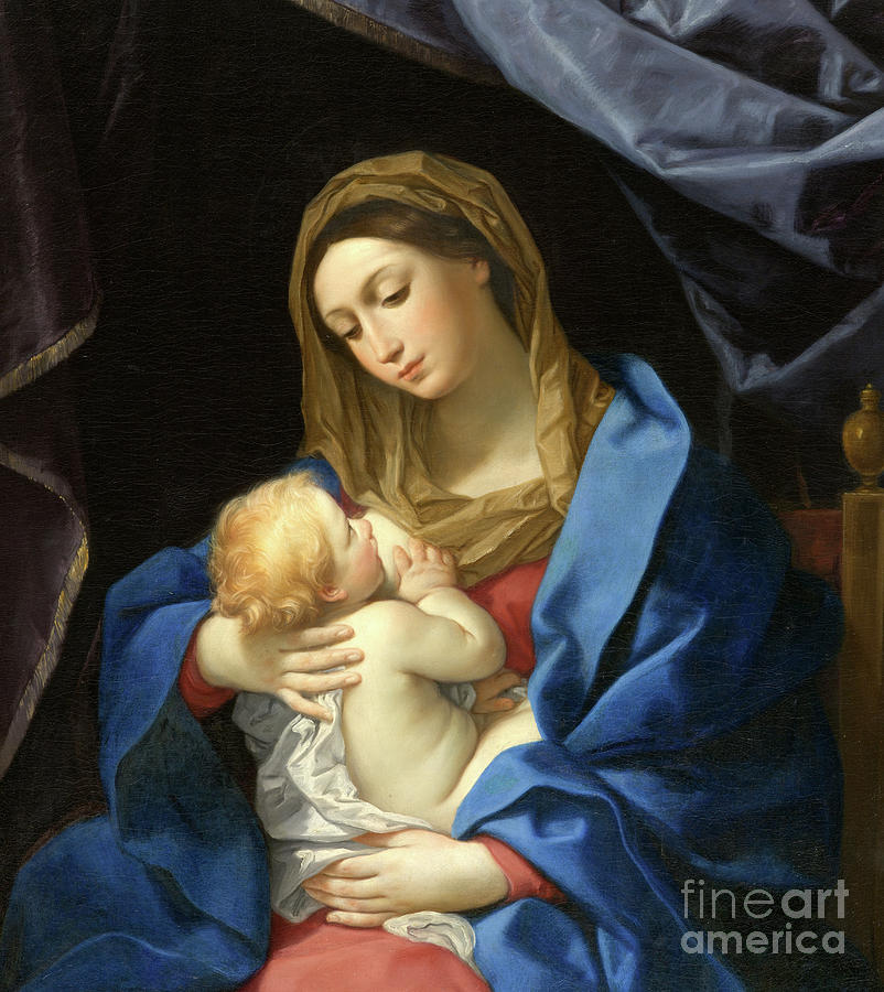 Madonna and Child Painting by Guido Reni