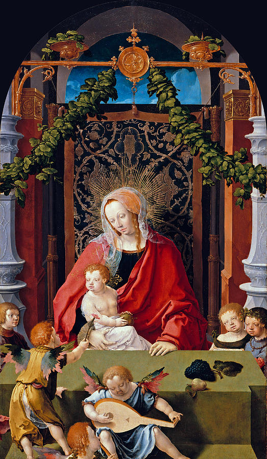 Madonna and Child Painting by Lucas van Leyden