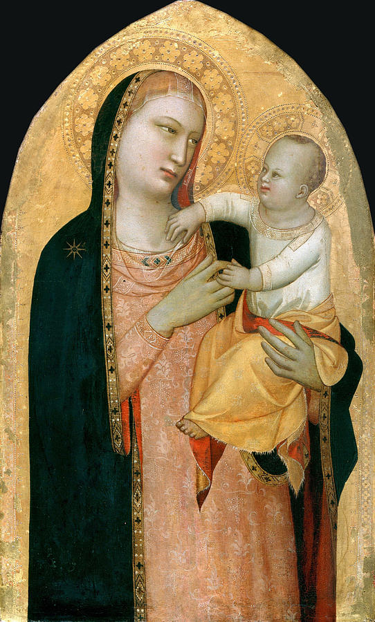 Madonna and Child Painting by Maso di Banco