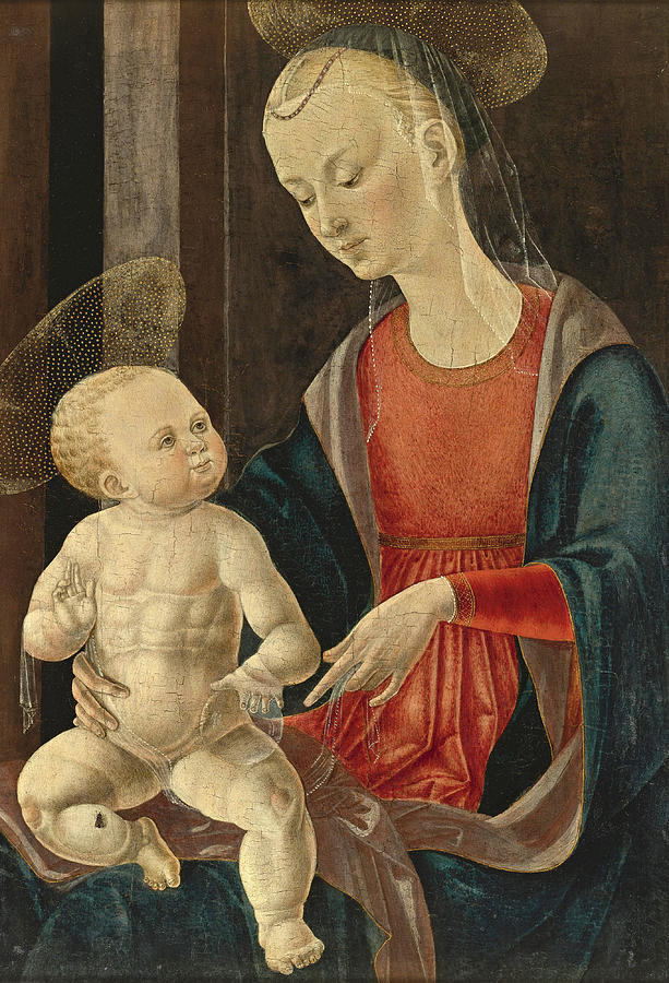 Madonna and Child Painting by North Italian School