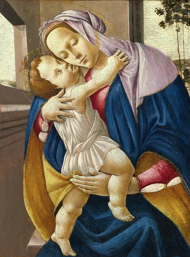 Madonna and Child Painting by Sandro Botticelli and Studio
