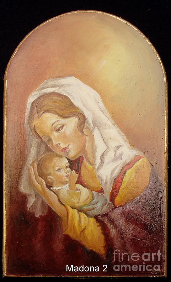 Madonna and Child Painting by Sorin Apostolescu
