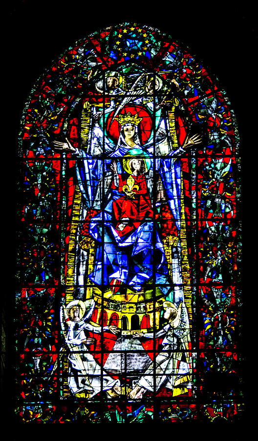 Madonna and Child Stained Glass Photograph by Teresa Mucha