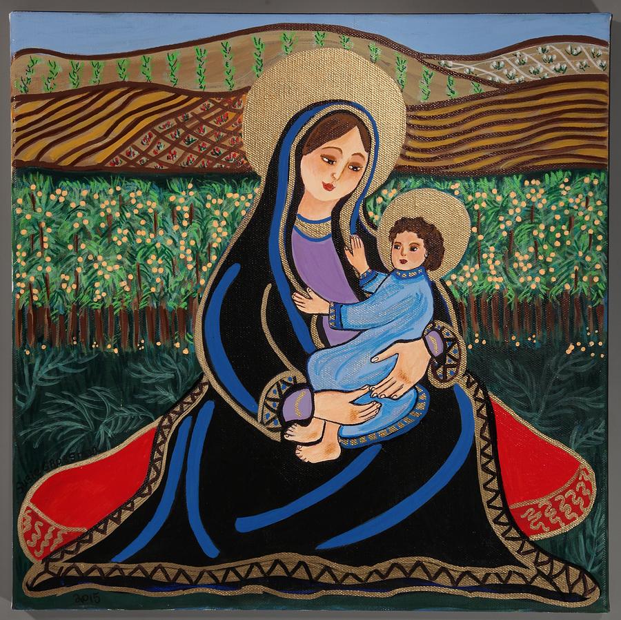The Virgin and Child Painting by Susie Grossman
