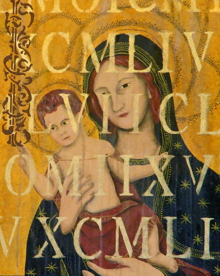 Madonna and Child Painting by Terry Honstead