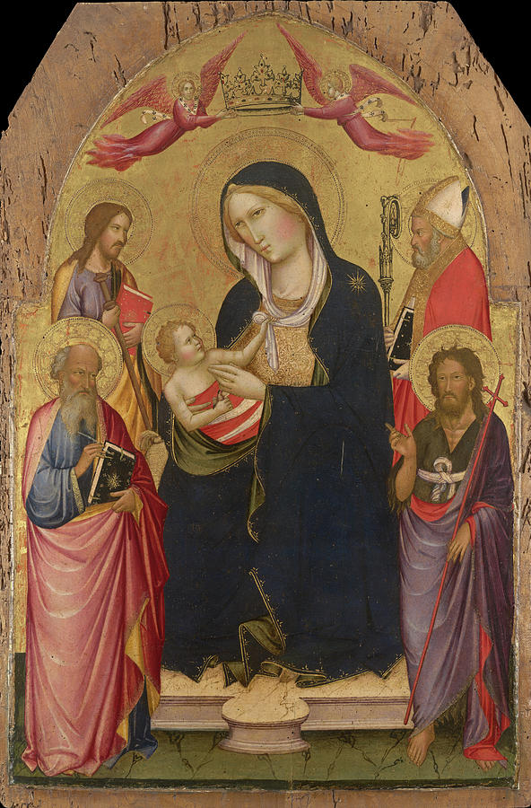 Madonna and Child with Saints Painting by Agnolo Gaddi
