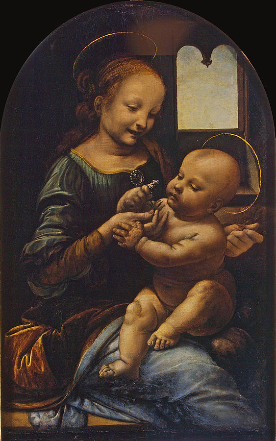 Madonna Benois Painting by Leonardo Da Vinci