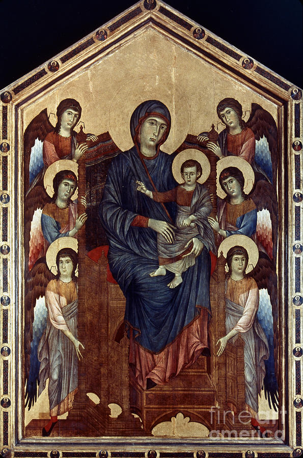 Jesus Christ Photograph - Madonna & Child In Majesty by Granger