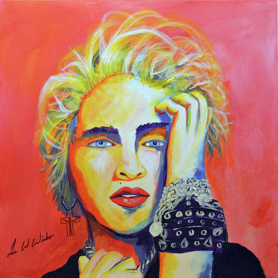 Madonna Painting by Lee Winter