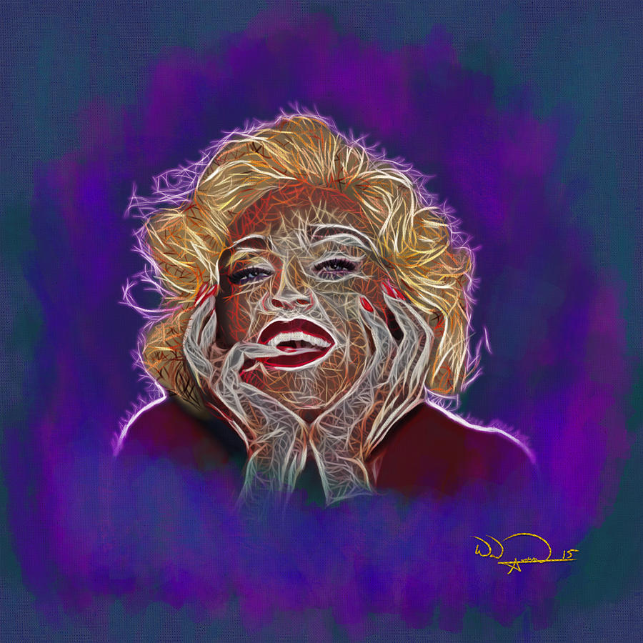 Madonna Digital Art - Madonna/ Monroe Abstracto by Will Anderson