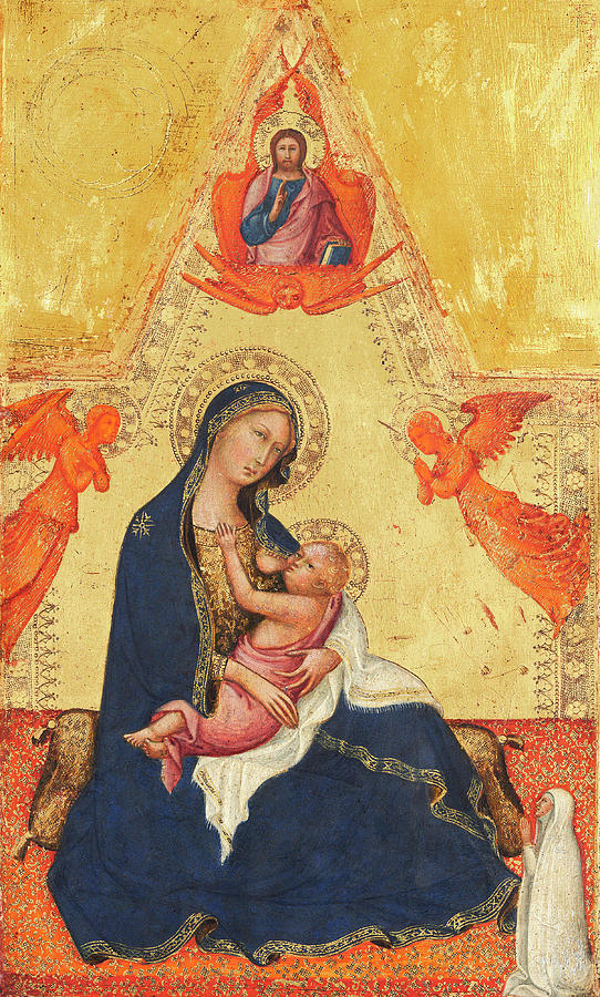 Madonna of Humility Painting by Andrea di Bartolo