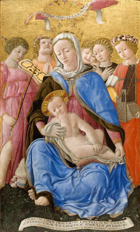Madonna of Humility Painting by Domenico di Bartolo