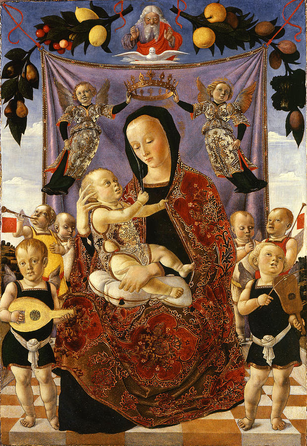 Madonna of Humility Painting by Lazzaro Bastiani