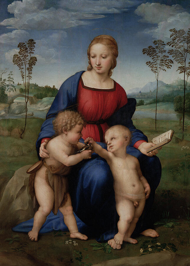 Madonna of the Goldfinch, from 1505-1506 Painting by Raphael